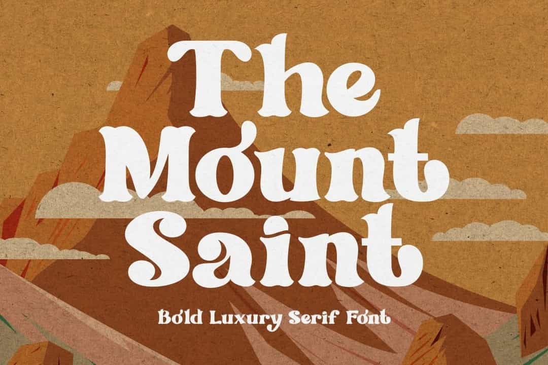 The Mount Saint Font Image 1