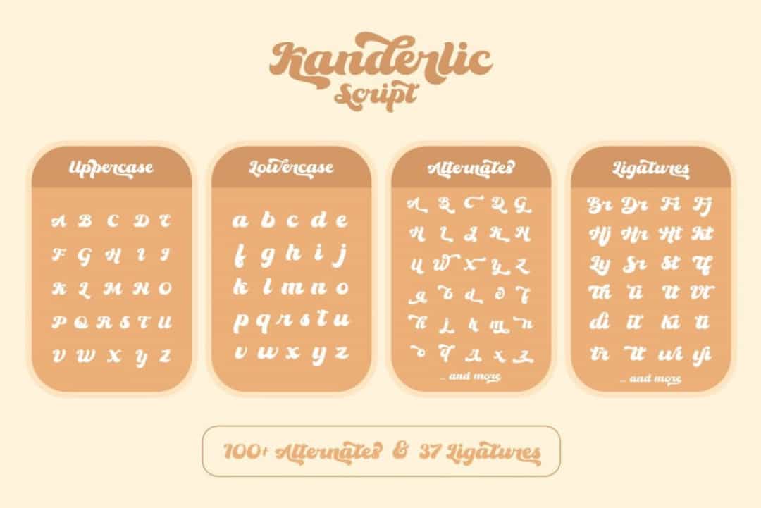 The Kanderlic Font Image 3