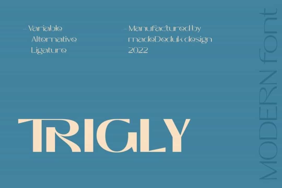 Trigly Font Image 1