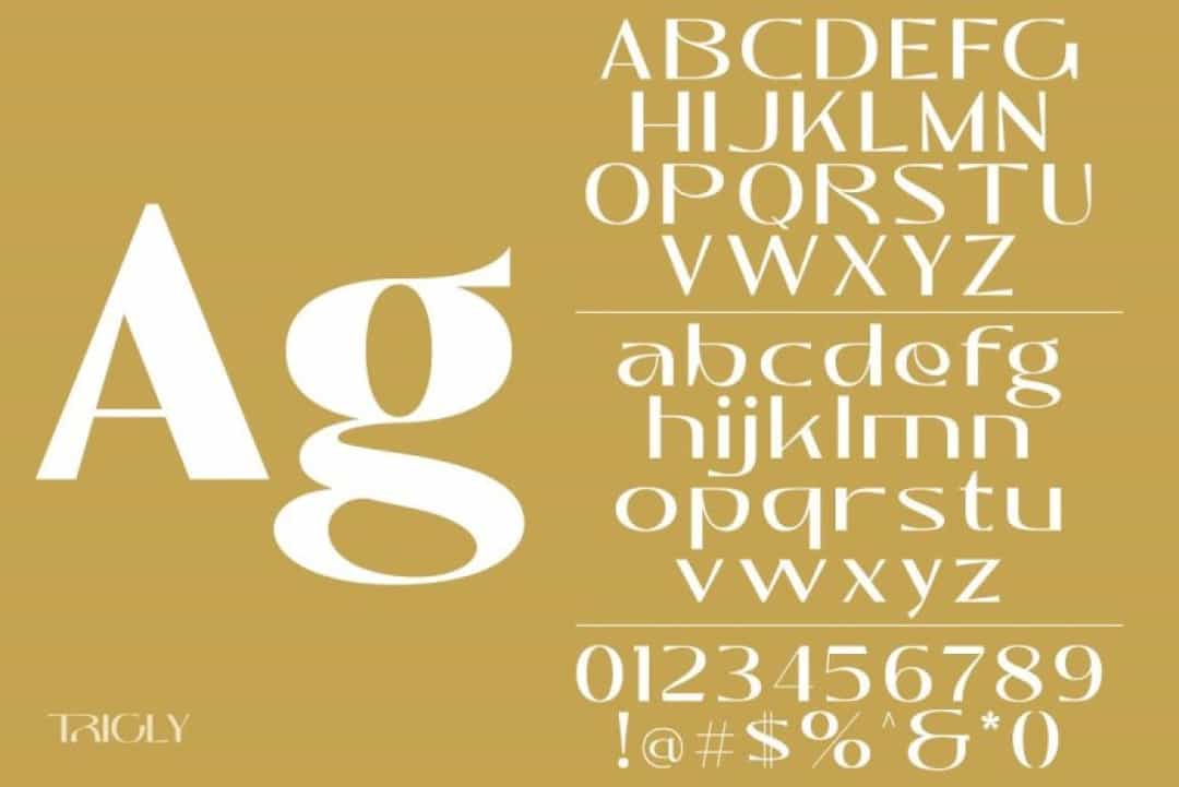 Trigly Font Image 3