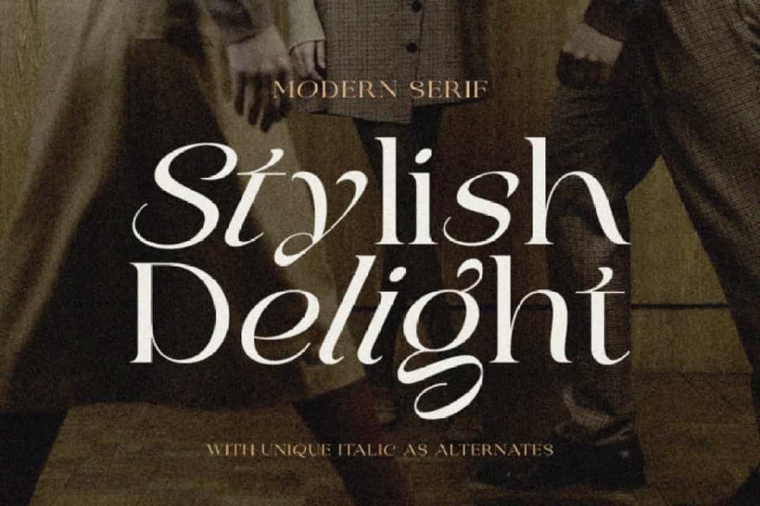 Stylish Delight Font Image 1