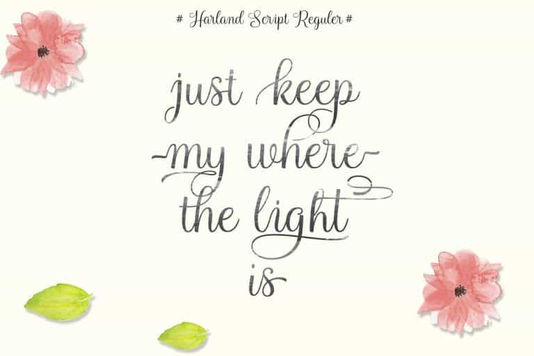 Harland Script Font Image 2