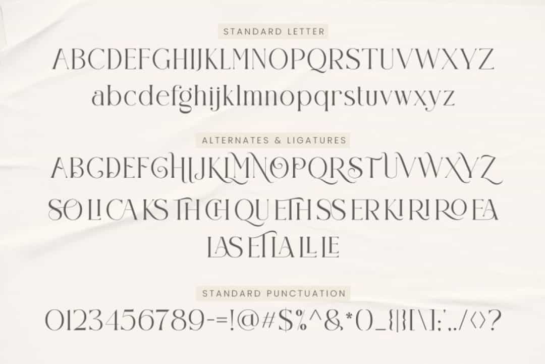 Claster Oleander Font Image 2