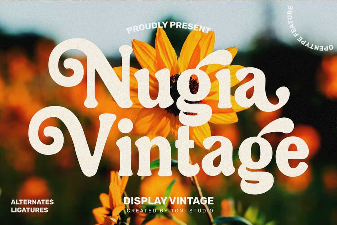 Nugia Vintage Font Image 1