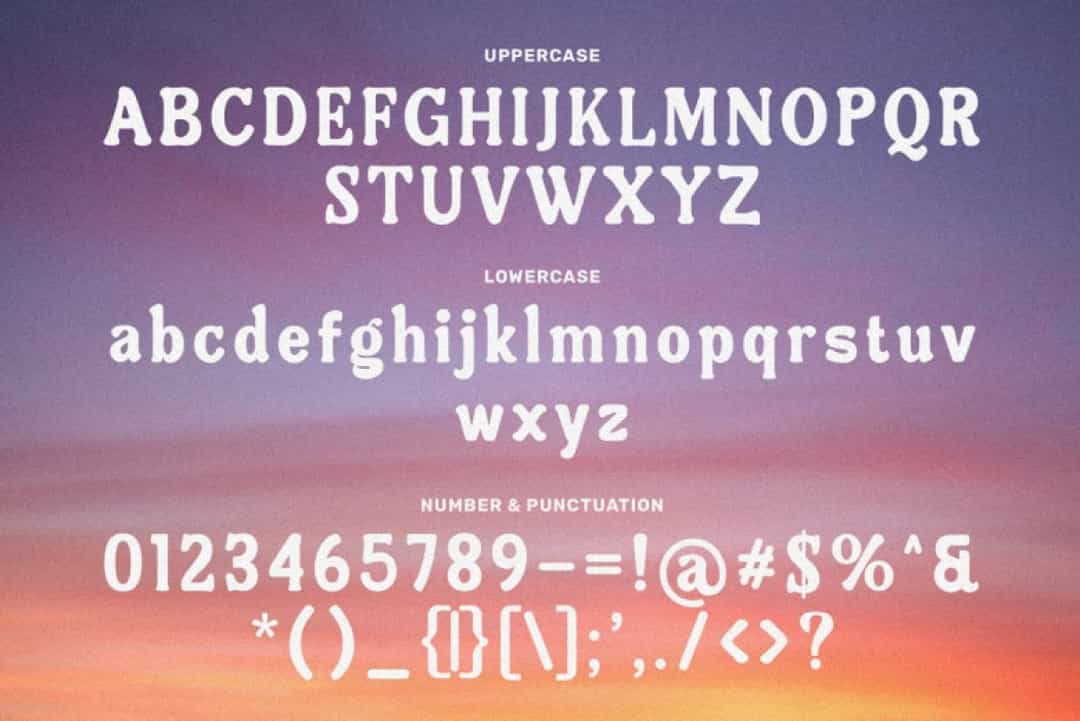 Nugia Vintage Font Image 3