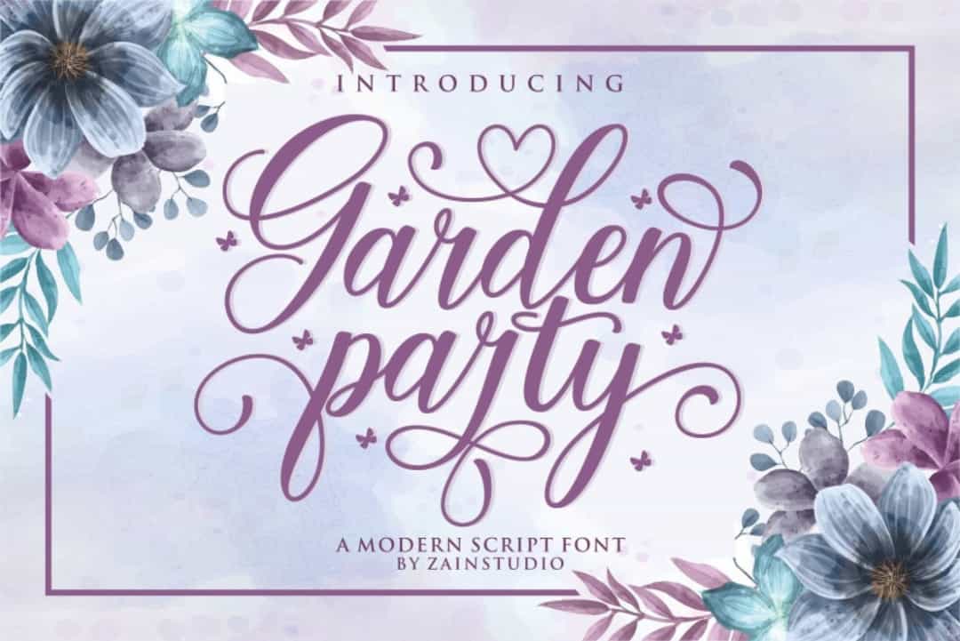 Garden Party Font Image 1