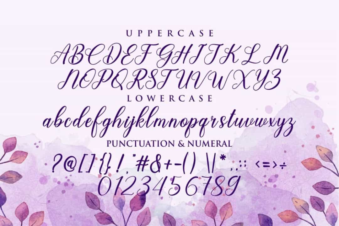 Garden Party Font Image 3
