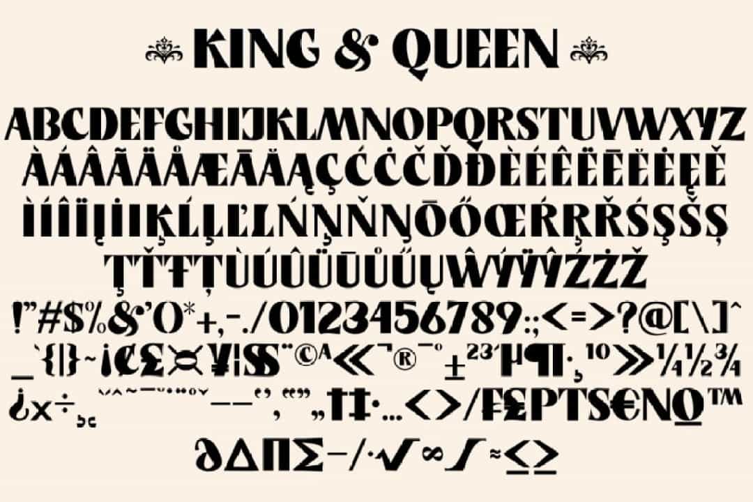 King & Queen Font Image 3
