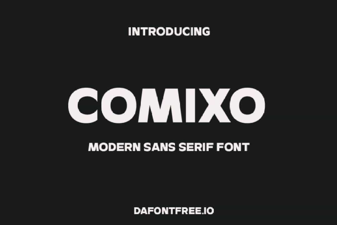 Comixo Font Image 1