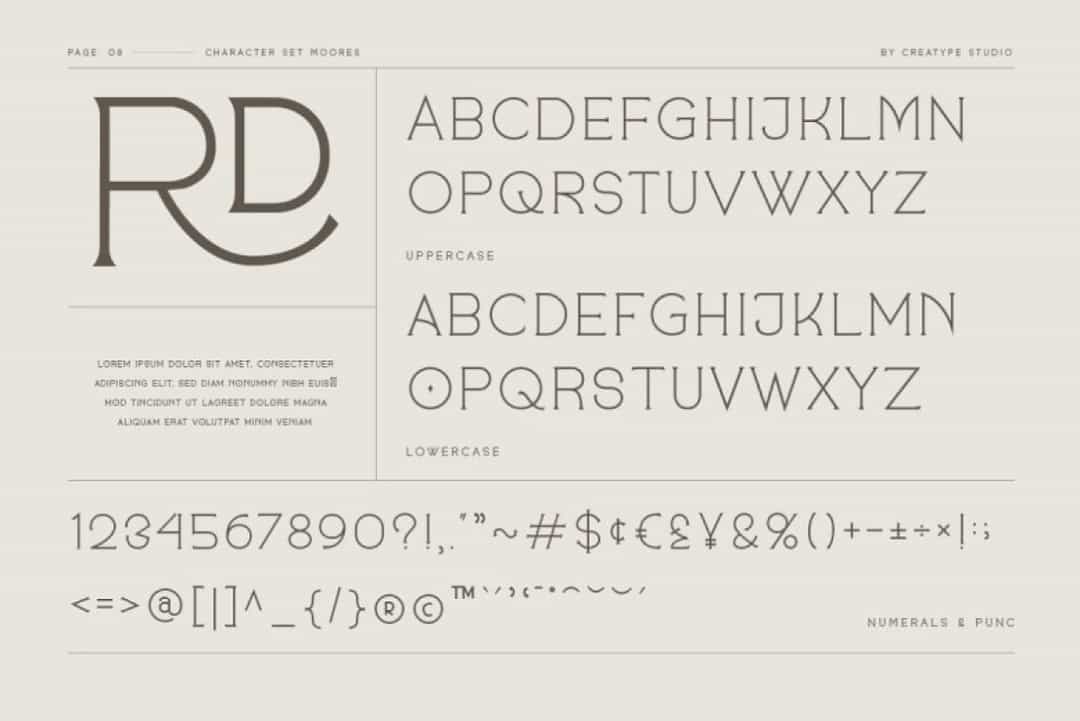 Moores Font Image 2