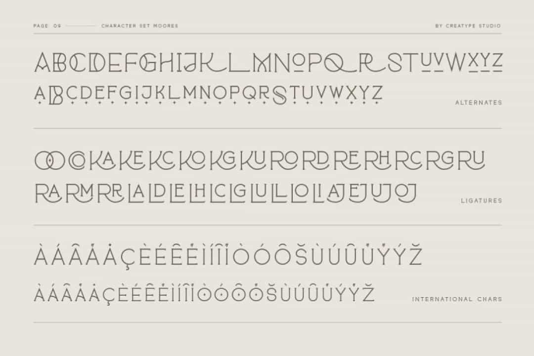 Moores Font Image 3