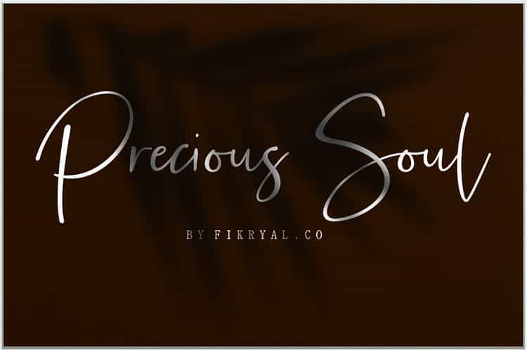 Precious Soul Script Font Image 1