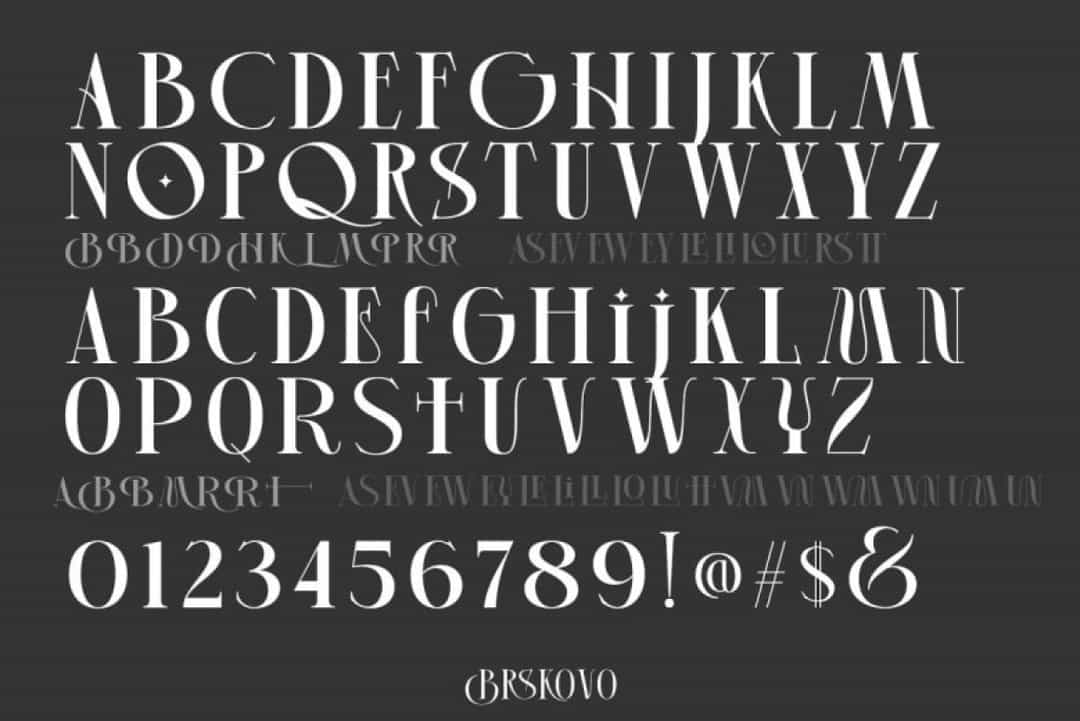 Brskovo Font Image 3