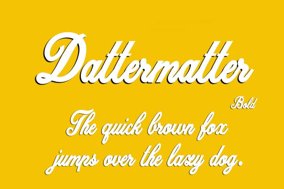 Dattermatter Font Image 1