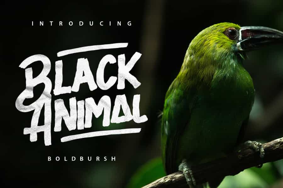 Black Animal Font Free Image 1