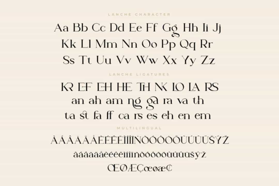 Lanche Font Image 3