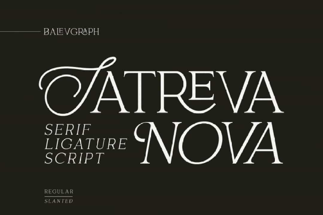 Satreva Nova Font Image 1