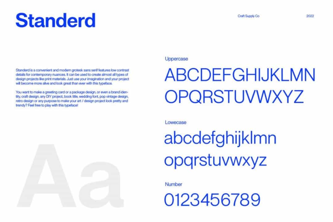 Standerd Font Image 3