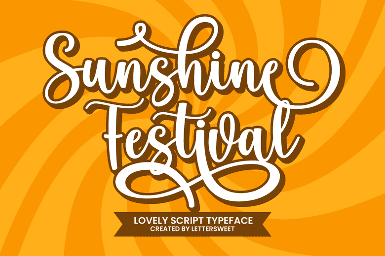 Sunshine Festival Font Image 1