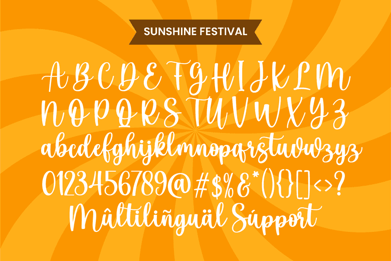 Sunshine Festival Font Image 3