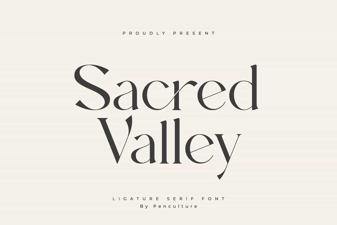 Sacred Valley Font Image 1