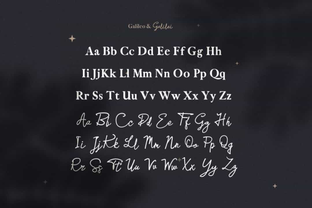 Galileo Galilei Font Image 3