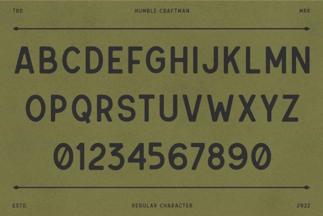 Humble Craftman Font Image 3