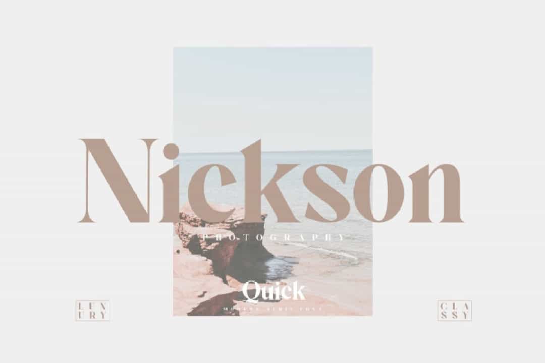 Quick Serif Font Image 2