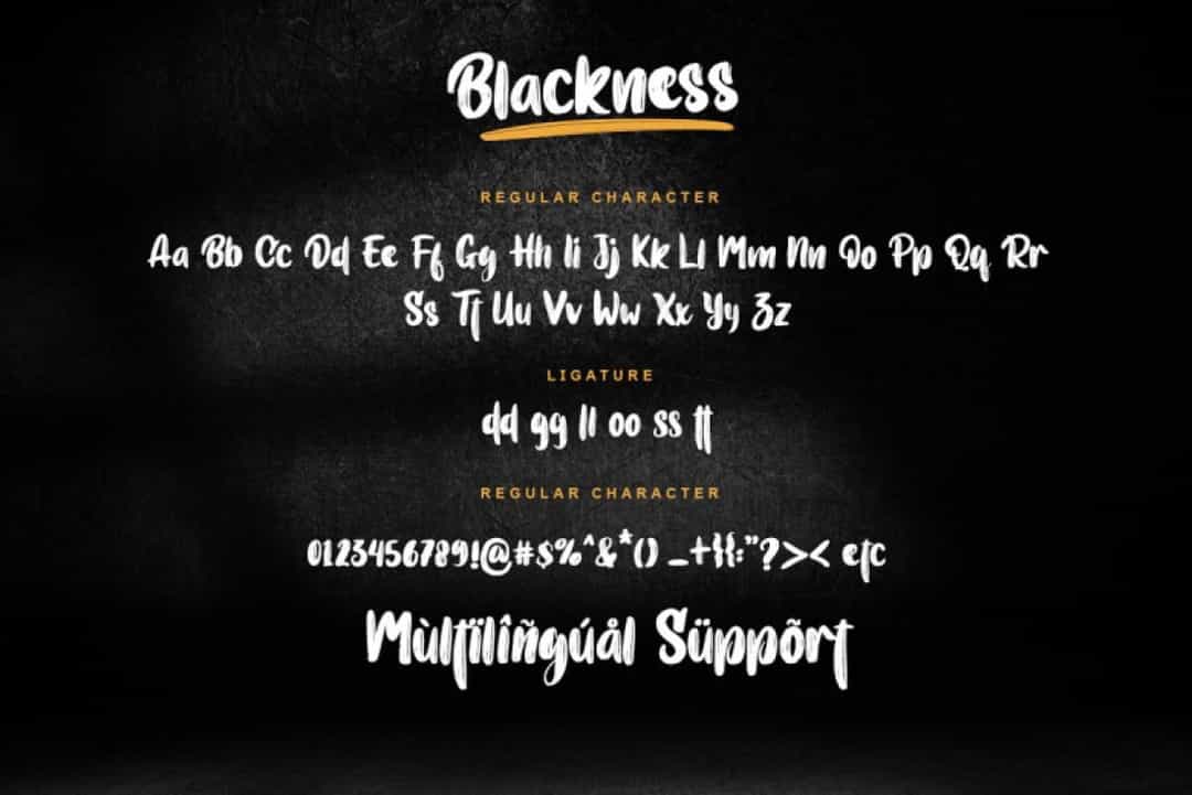 Blackness Font Image 3