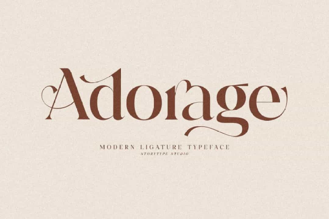 Adorage Font Image 1