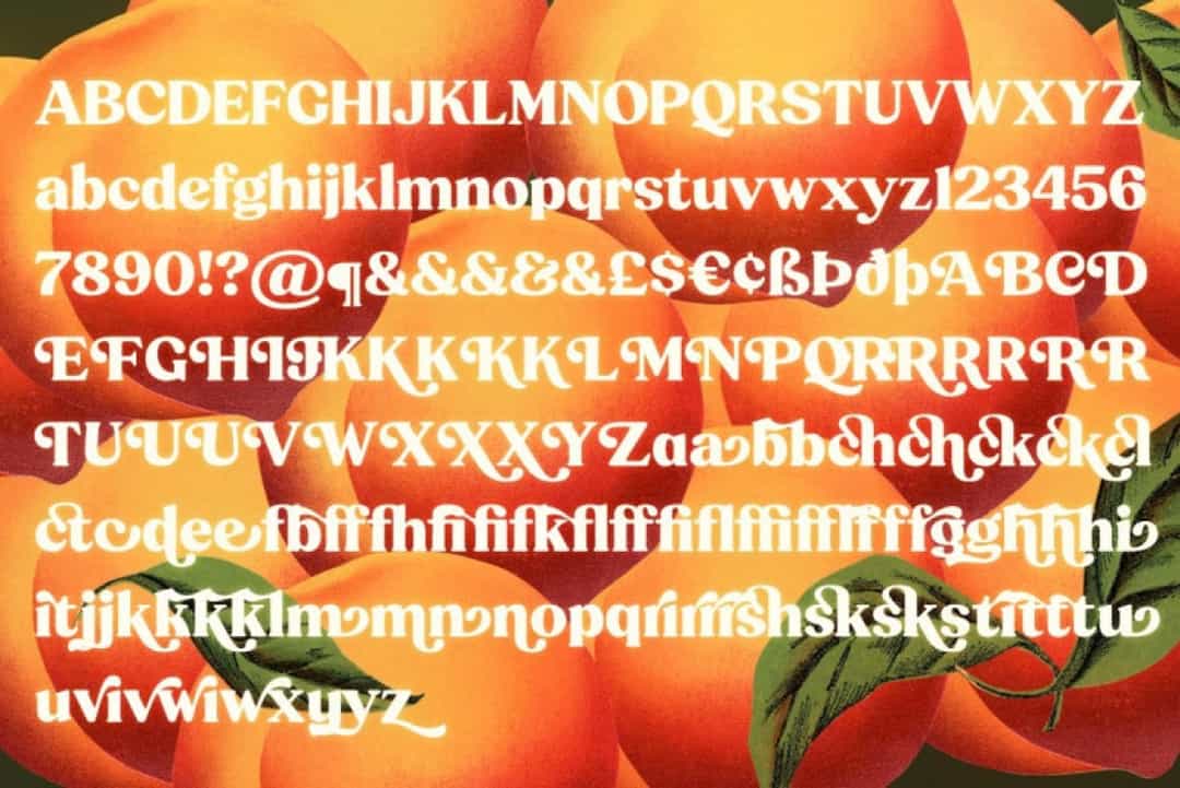 Peach Crush Font Image 3