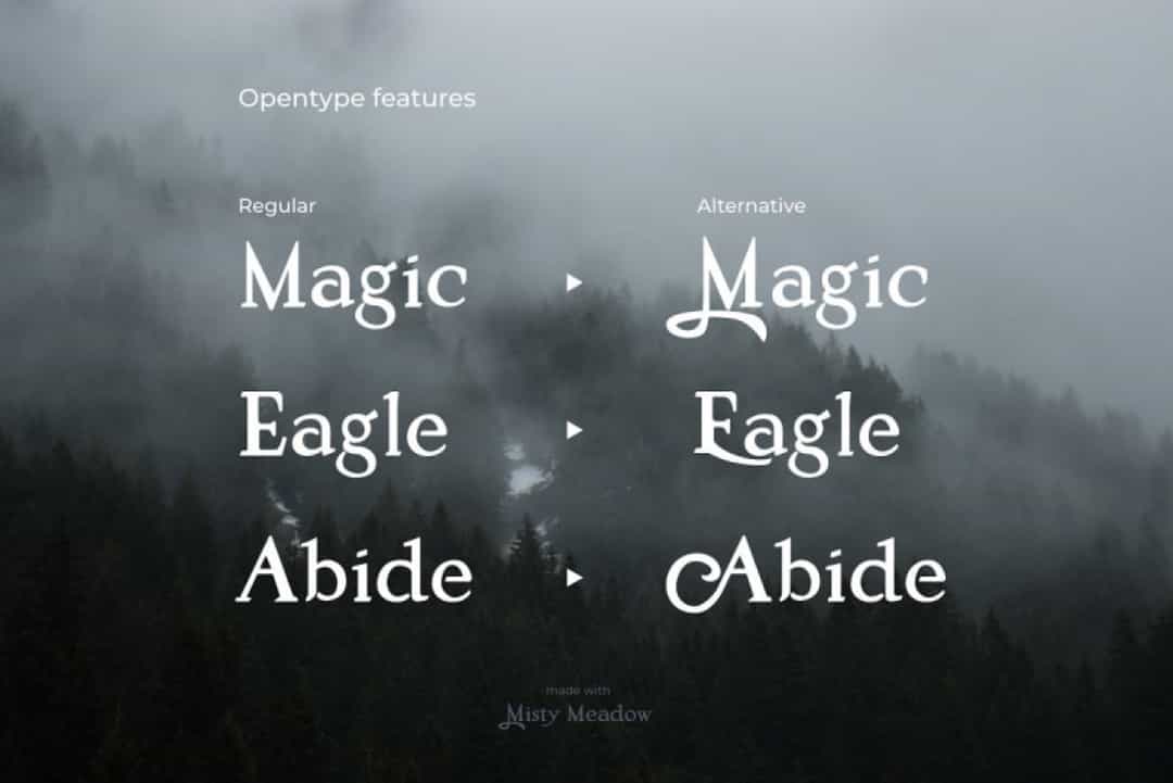 Misty Meadow Font Image 2