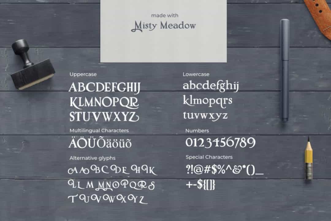 Misty Meadow Font Image 3