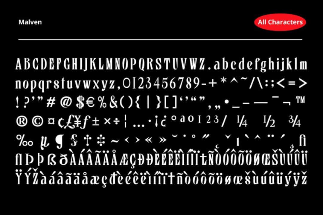 Malven Font Image 3