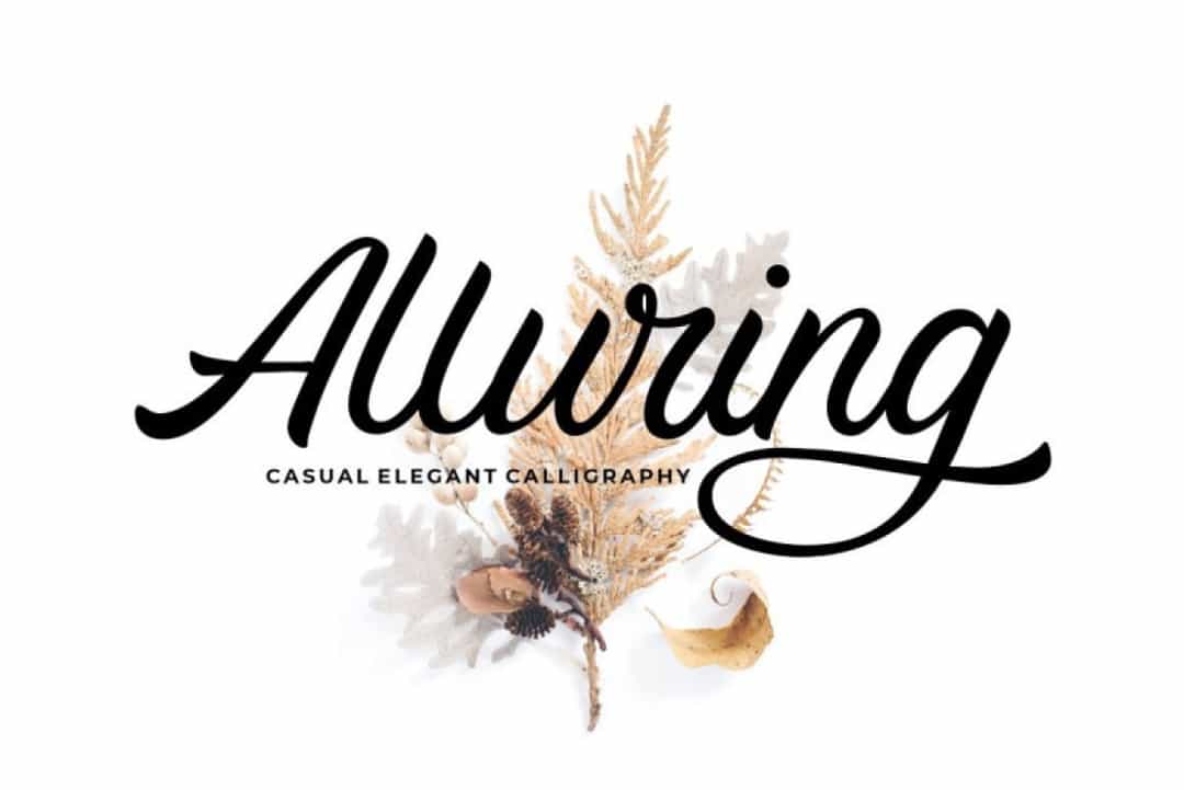 Alluring Font Image 1