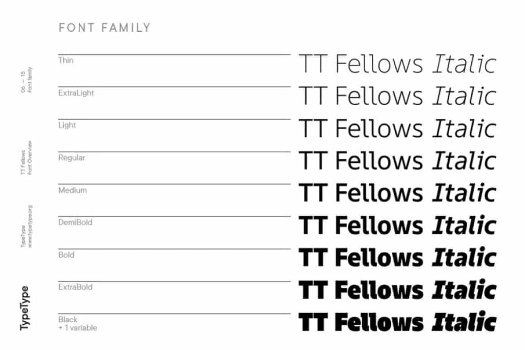 TT Fellows Font Family Image 3