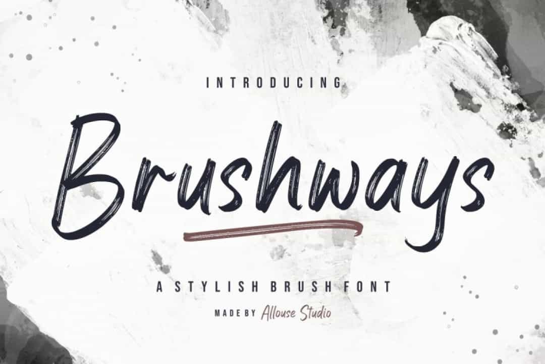 Brushways Font Image 1