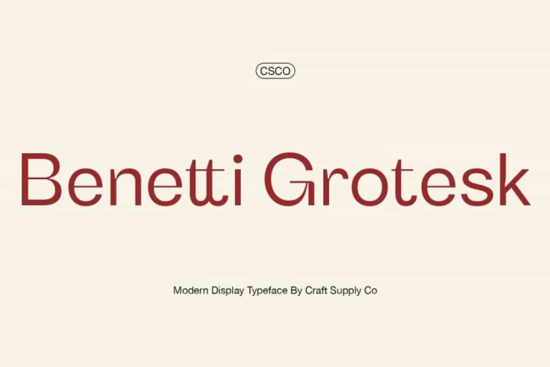 Benetti Grotesk Font Image 1