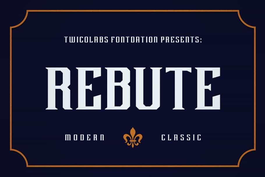 Rebute Typeface Image 1