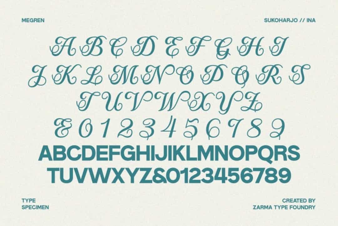 Megren Font Image 3