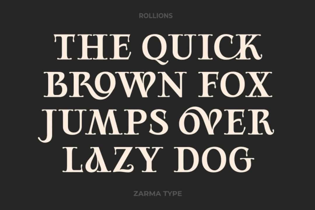 Rollions Font Image 2