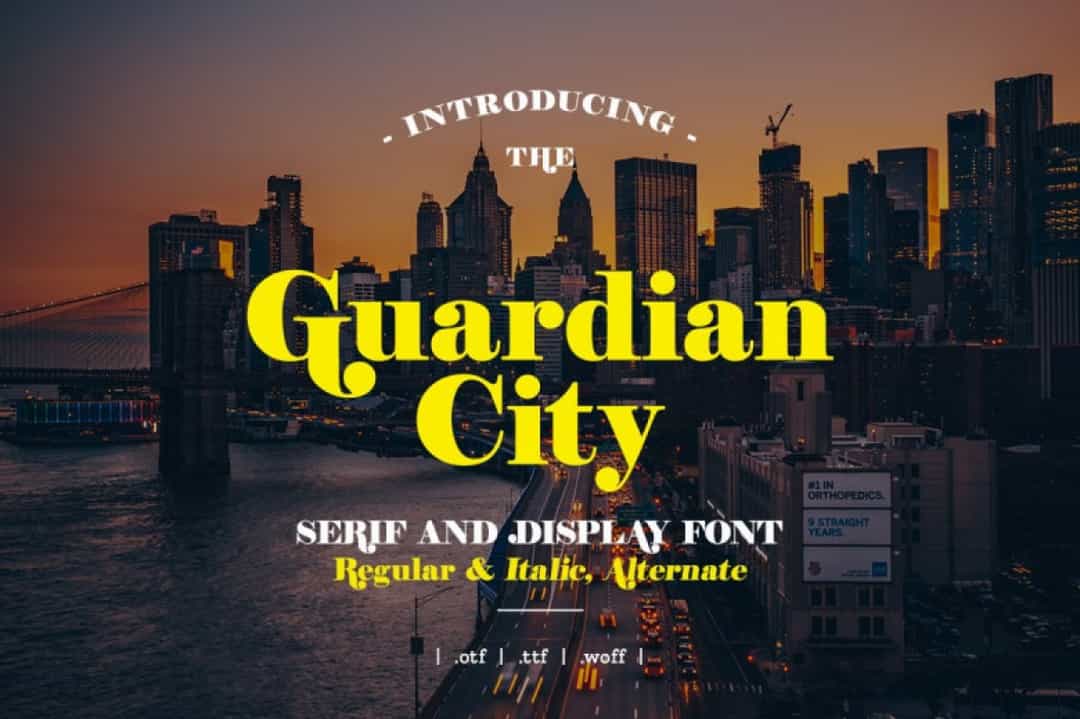 Guardian City Font Image 1