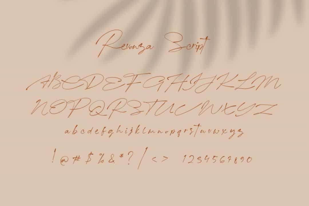 Revonza Authentic Font Image 4
