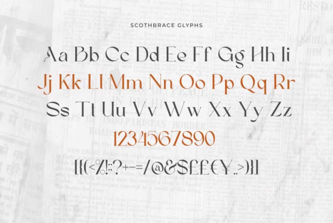 Scoth Brace Font Image 3