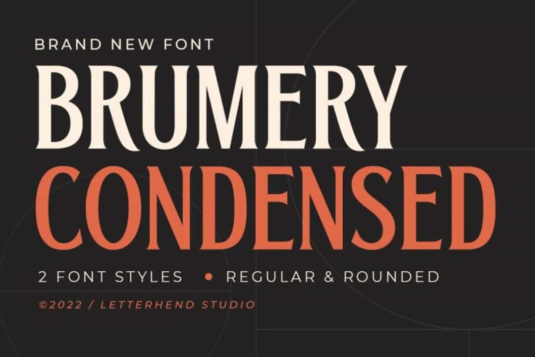 Brumery Condensed Font Image 1