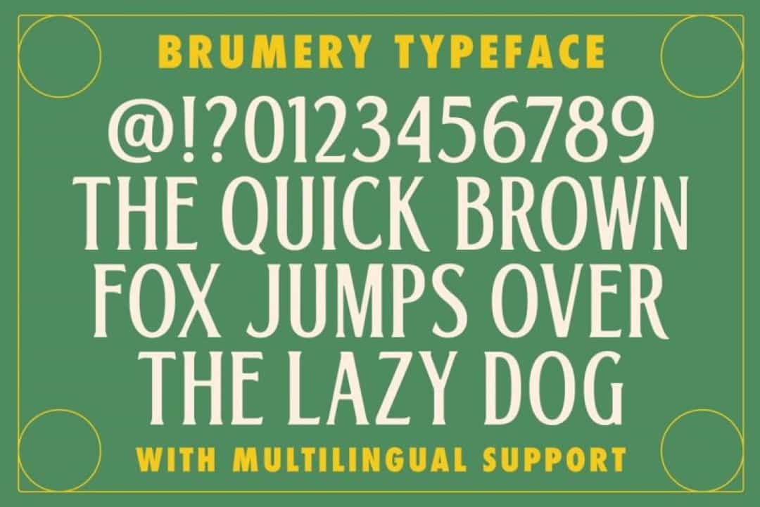 Brumery Condensed Font Image 3
