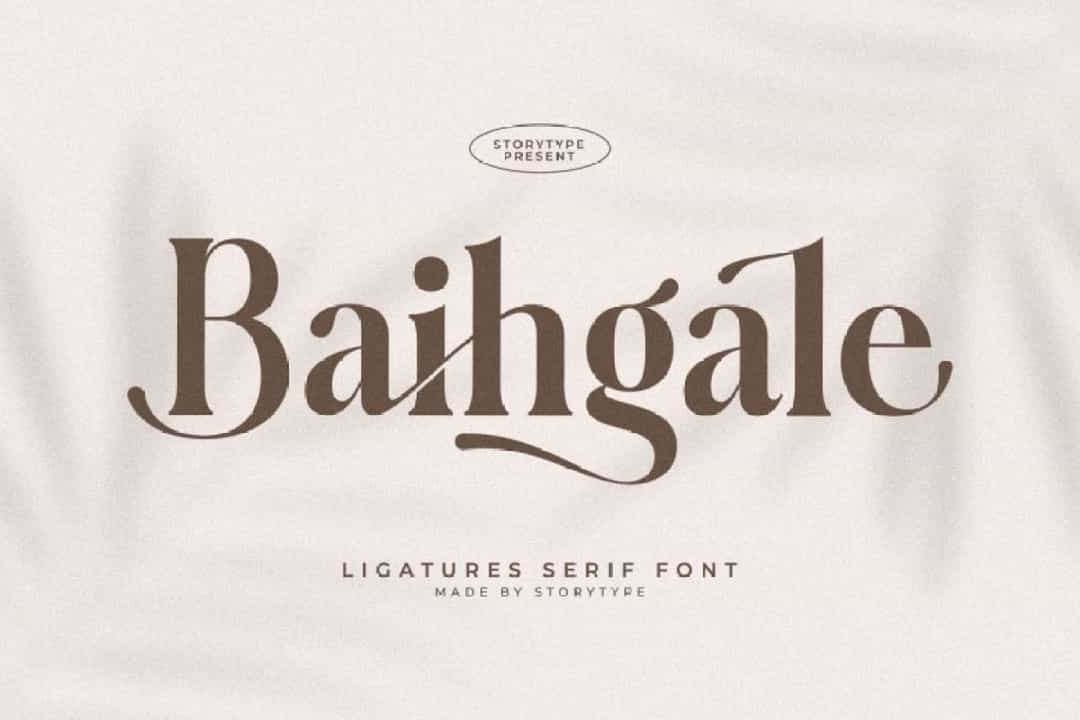 Baihgale Font Image 1