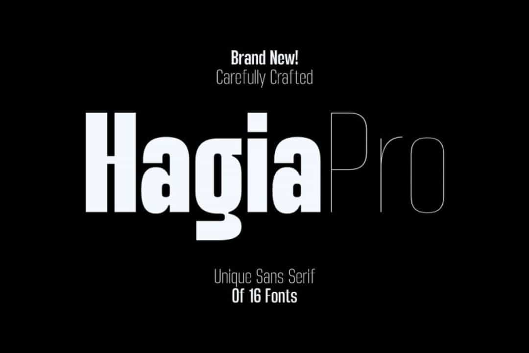 Hagia Pro Font Image 1