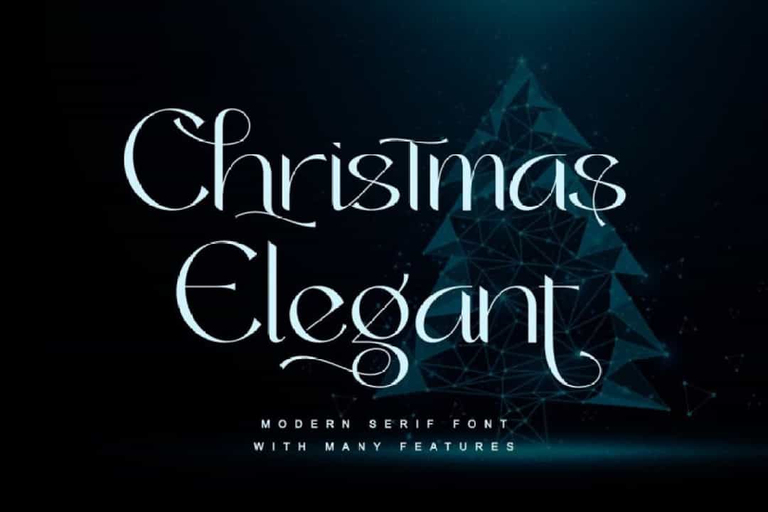 Christmas Elegant Font Image 1