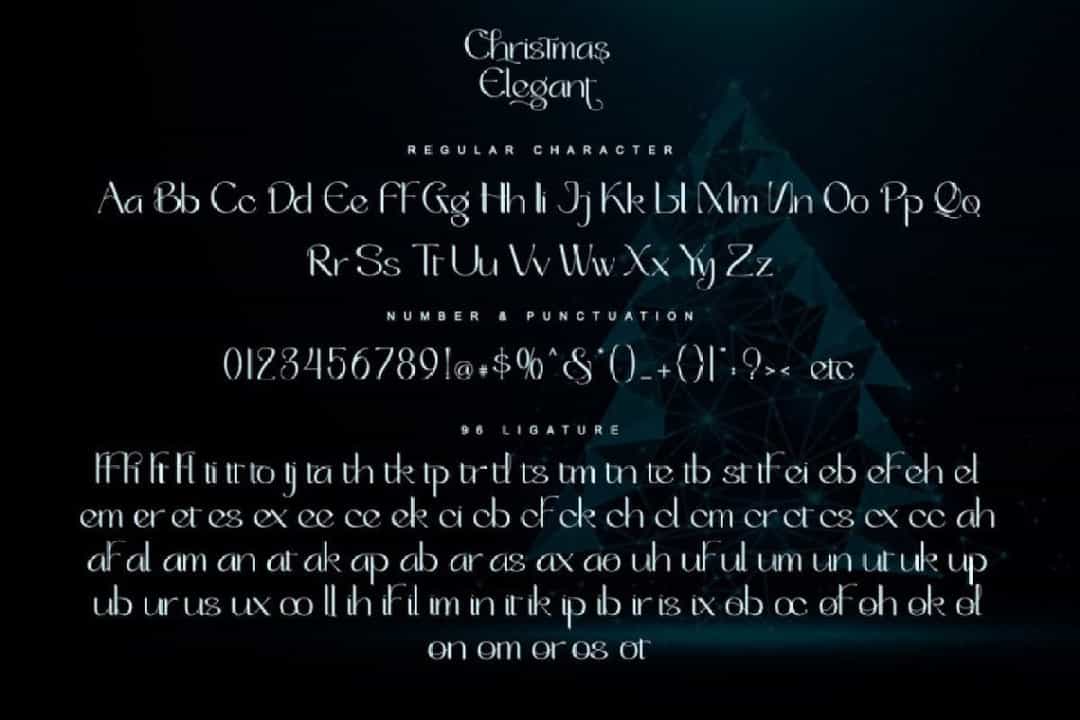Christmas Elegant Font Image 3